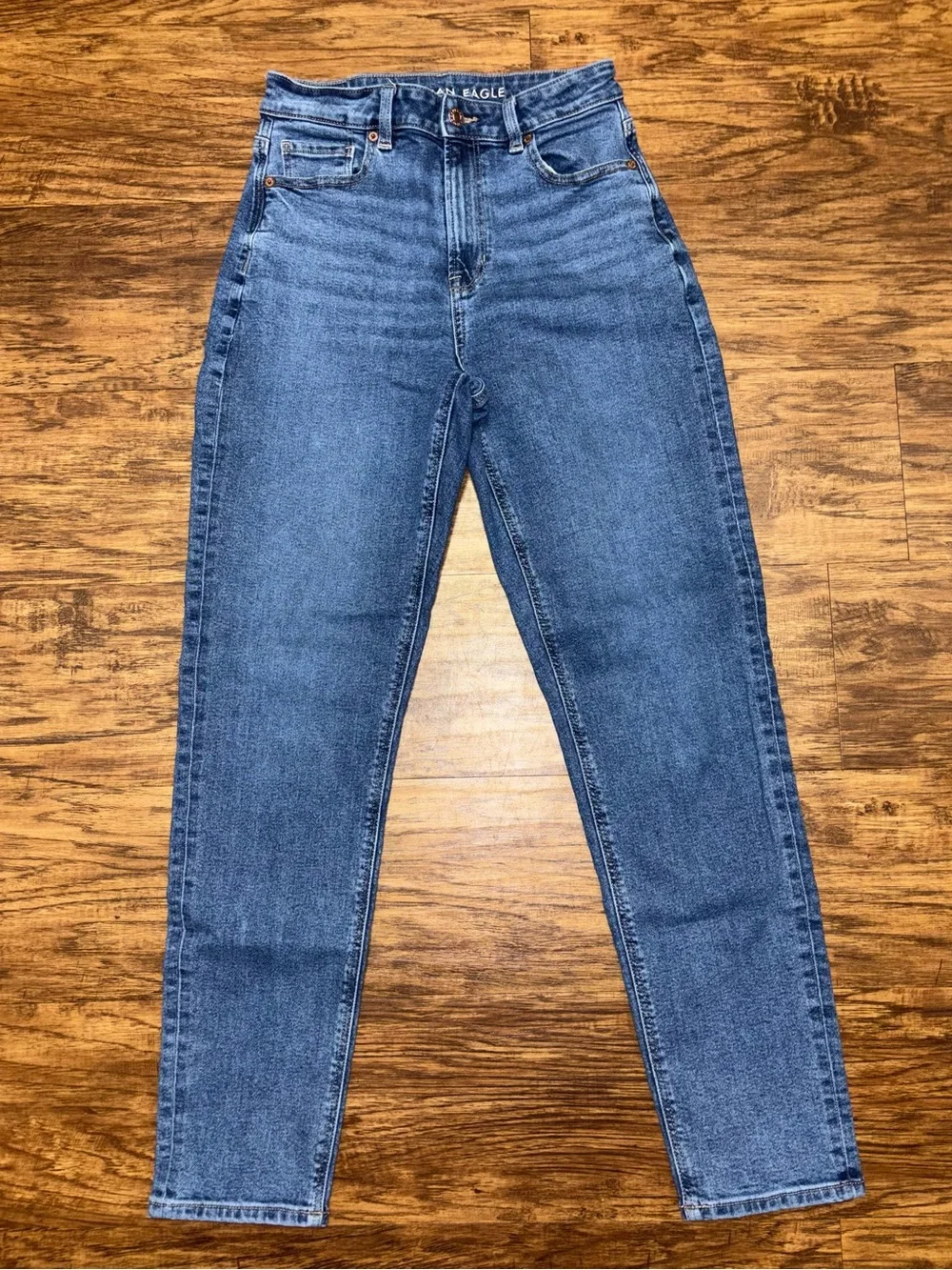American Eagle Stretch Mom Jeans Size 4 Long